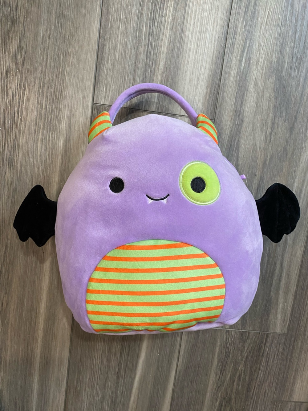Squishmallow 12" Blaze The Bat Treat Pail PLUSH Halloween Basket